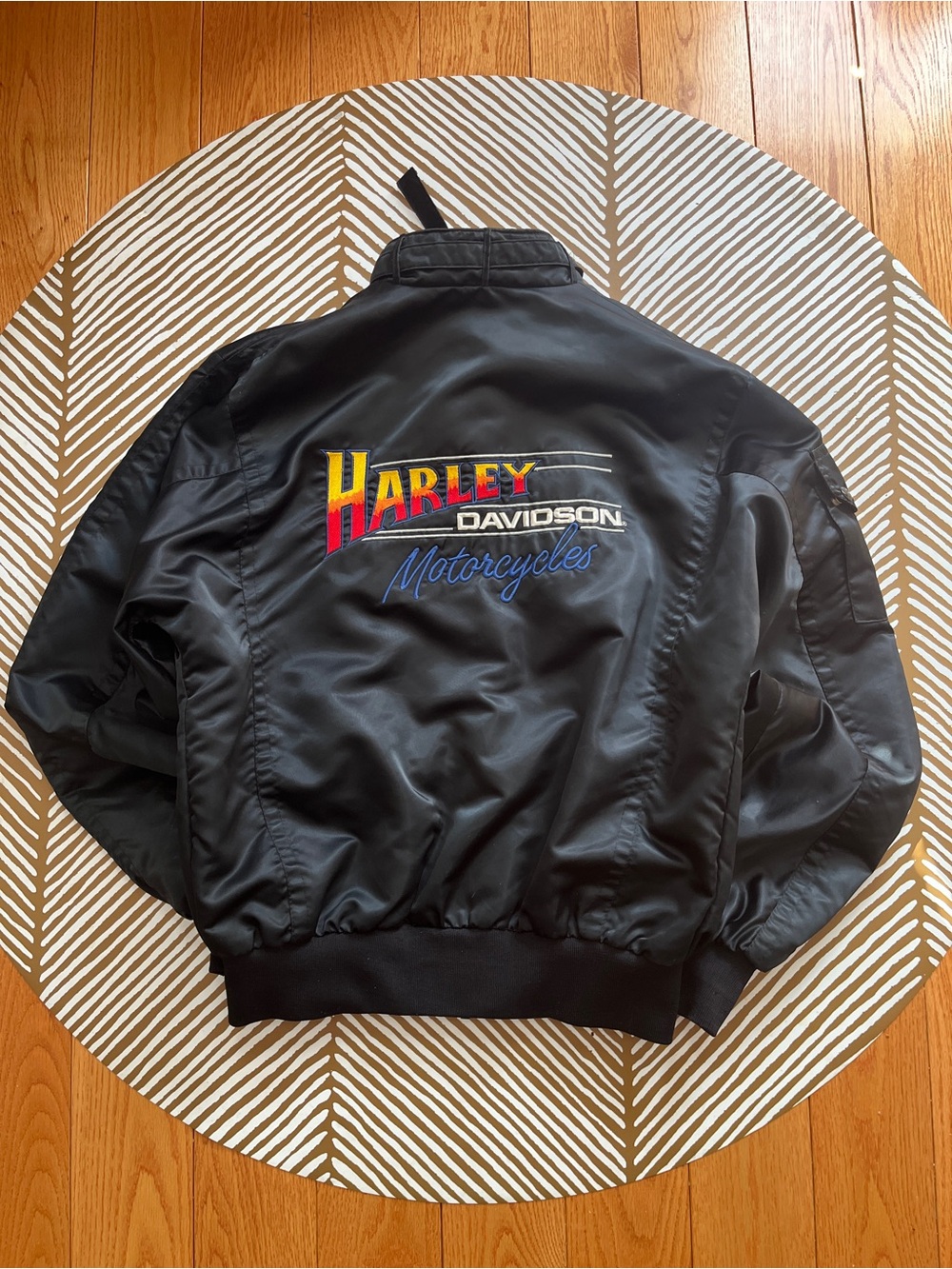 Astro Sportswear Harley Davidson Vintage Kingston Canada Nylon Jacket (M)